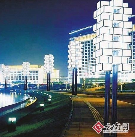 曲靖城市夜景